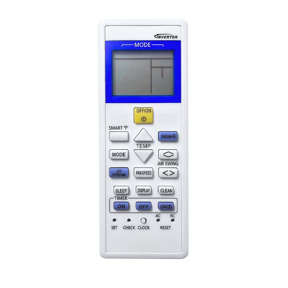 Skaira Compatible with Panasonic AC Remote Control Control Model 157C Suitable for 1 | 1.5 | 2 Ton Split & Window Inverter AC -Match Remote Key by Key with Exising Remote Control