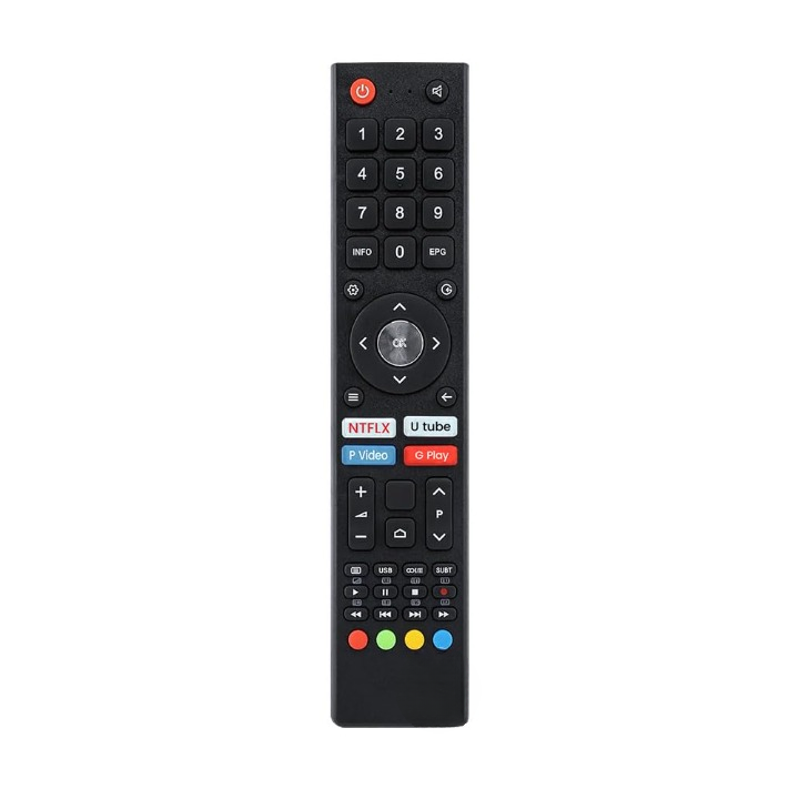 Skaira Infrared Remote Control Compatible with BPL TV - Non Voice Remote Suitable Model 32H-D5300 32H-D4301 43F-A4301 - Works with BPL Smart LED/LCD TV - Match Remote Key by Key with Existing Remote Control - Replacement for Original IR Remote