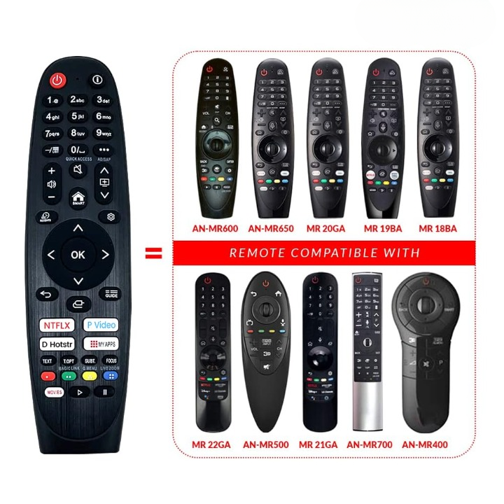 Skaira Infrared Remote Control Compatible with LG TV - Non Voice Remote Model LG Magic RM-L1818 - Works with LG Smart LED/LCD TV - Match Remote Key by Key with Existing Remote Control - Replacement for Original IR Remote - Image 3