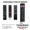 Skaira Infrared Remote Control Compatible with VU TV - Non Voice Remote Control Model RM-L1661 - Works with VU Smart LED/LCD TV - Match Remote Key by Key with Existing Remote Control - Replacement for Original IR Remote - Image 2