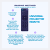 Skaira - Universal Projector Remote Control – Replacement Remote Compatible with 24+ Brands Including Epson, BenQ, NEC, Optoma, Acer, Dell, Panasonic, LG, and More – Easy Setup, Long Range, Multi-Brand Support - Image 3