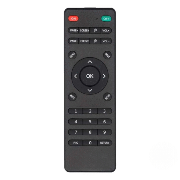 Skaira - Universal Projector Remote Control – Replacement Remote Compatible with 24+ Brands Including Epson, BenQ, NEC, Optoma, Acer, Dell, Panasonic, LG, and More – Easy Setup, Long Range, Multi-Brand Support